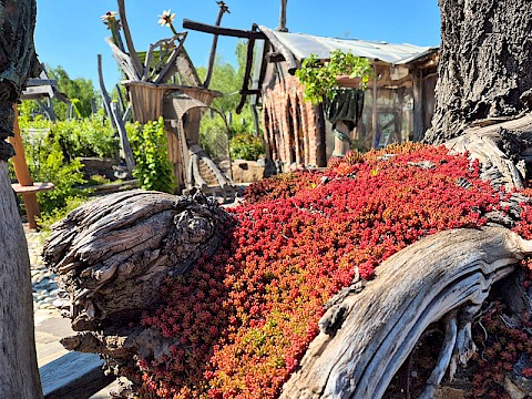 Der Park von ArkaZien ist auch gärtnerisch und künstlerisch eine Augenweide
